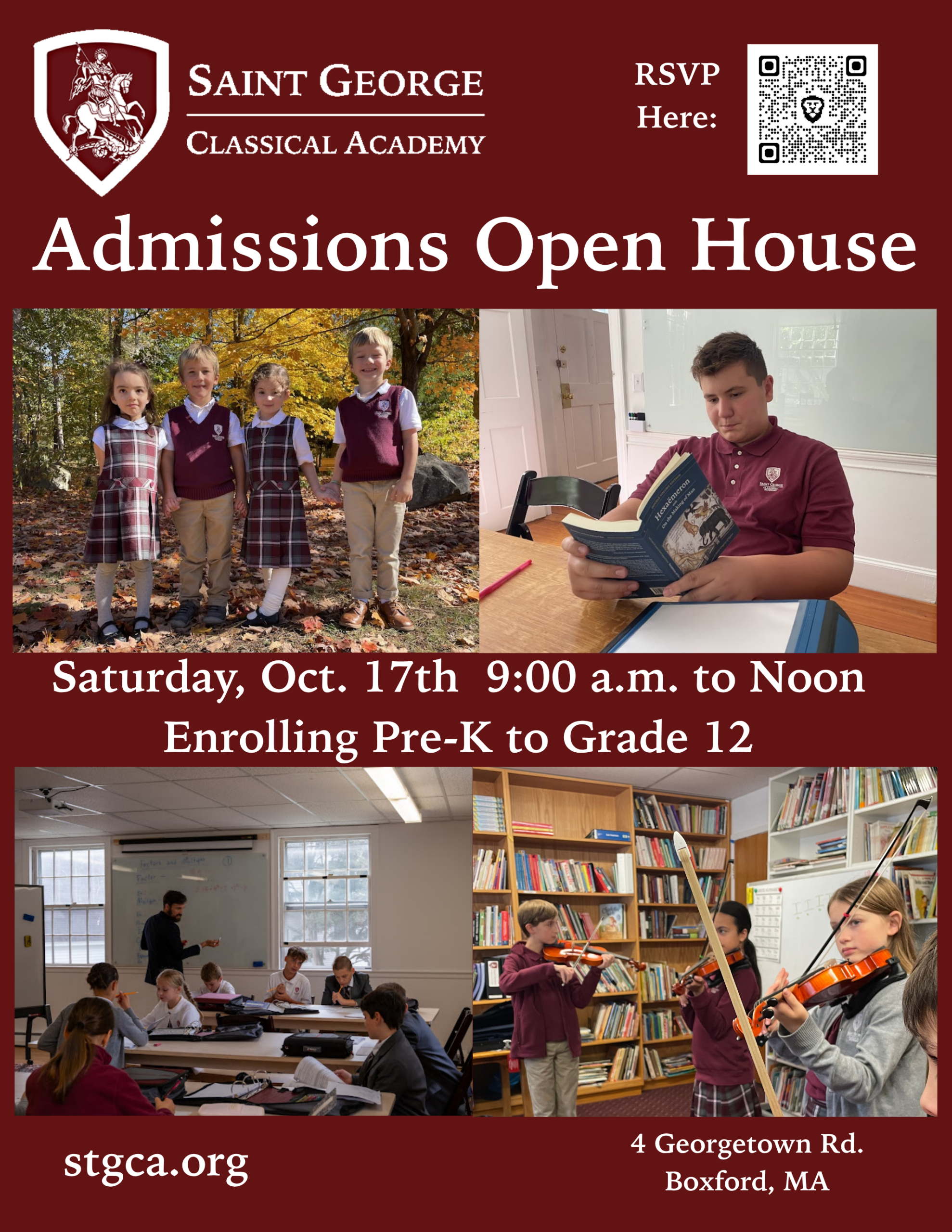 Admissions Open House 17 Oct 2026